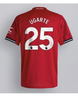 Manchester United Manuel Ugarte #25 Maglia Gara Casa Repliche 2025-26 Maniche Corte